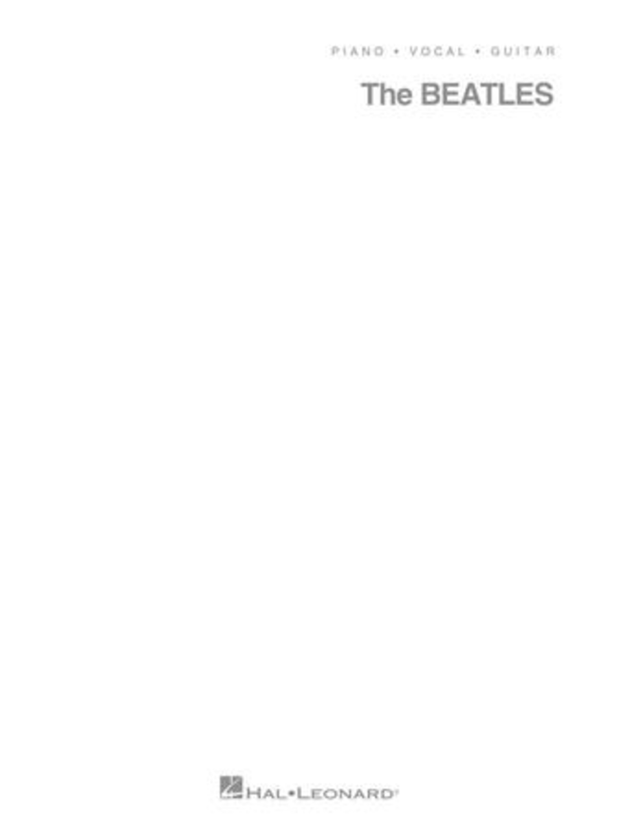 The Beatles – White Album Piano, Vocal, Guitar scores gallery preview page 1