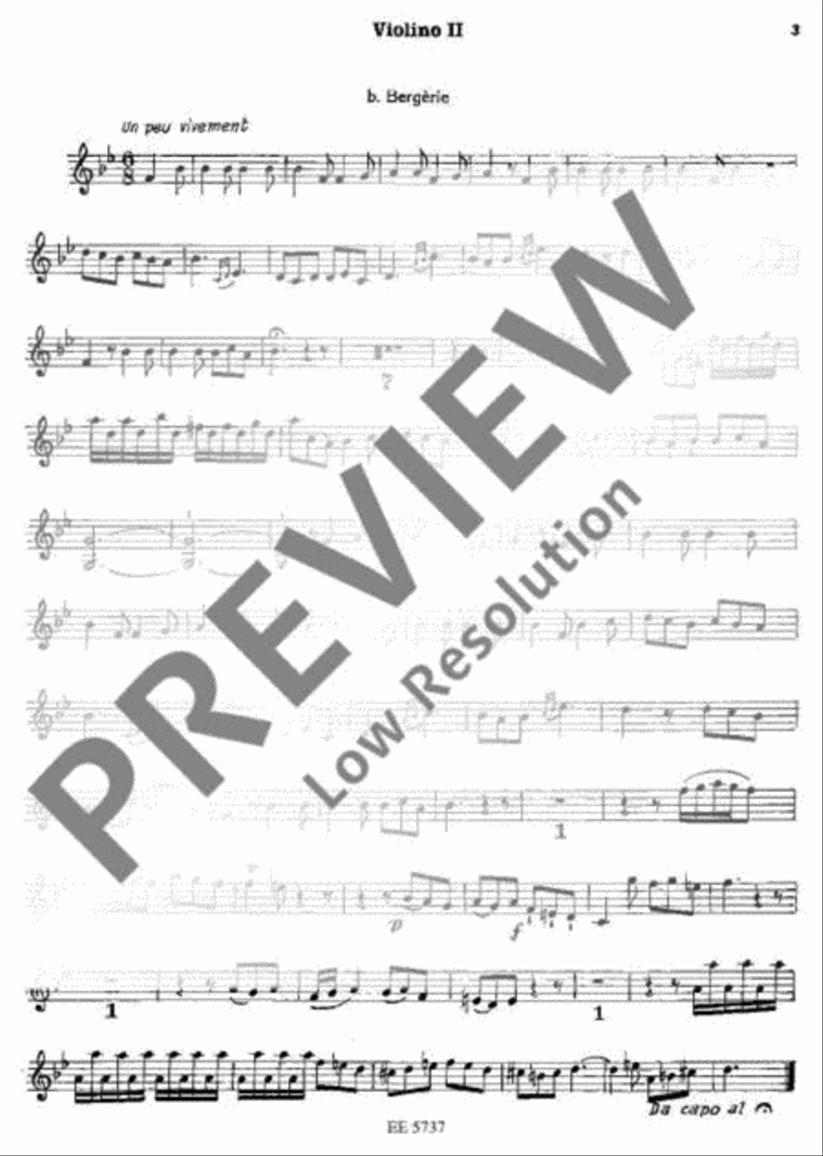 Musique de table Violin scores gallery preview page 4
