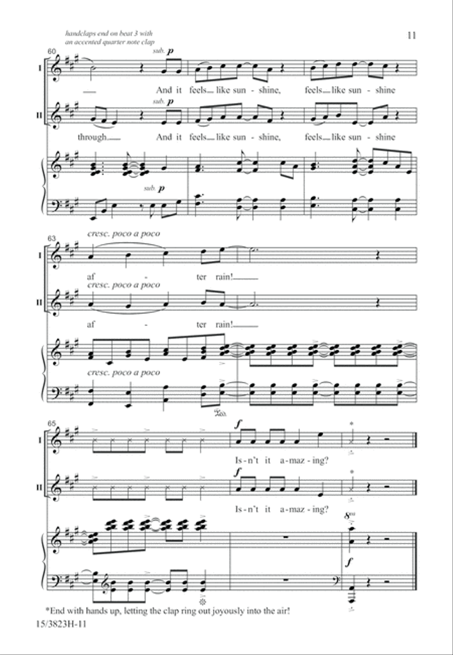 Isn't It Amazing? 2-Part scores gallery preview page 11