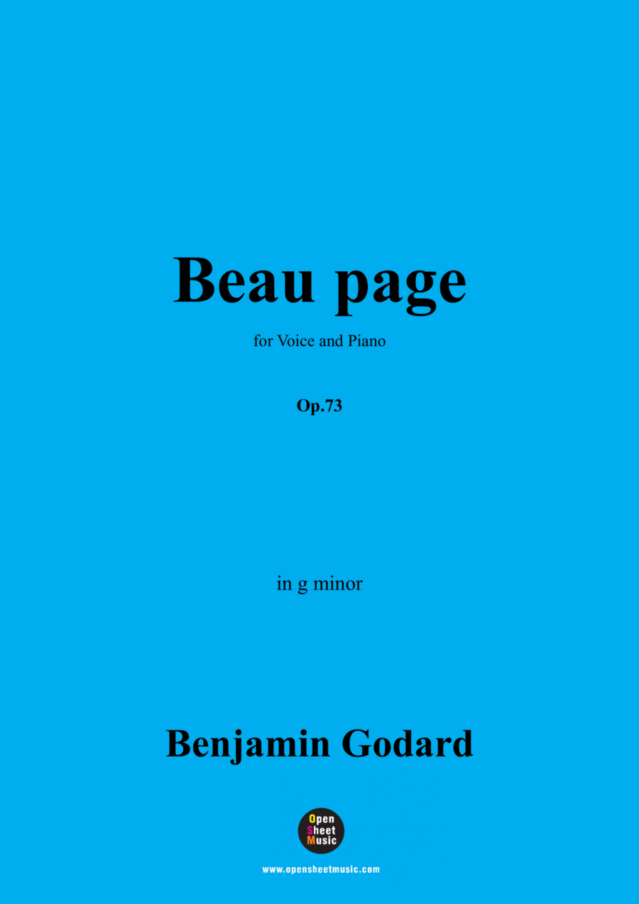 B. Godard-Beau page,Op.73,in g minor Voice scores gallery preview page 1