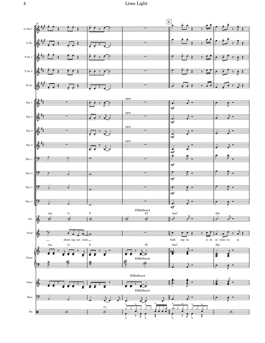 Limelight Jazz Ensemble scores gallery preview page 4