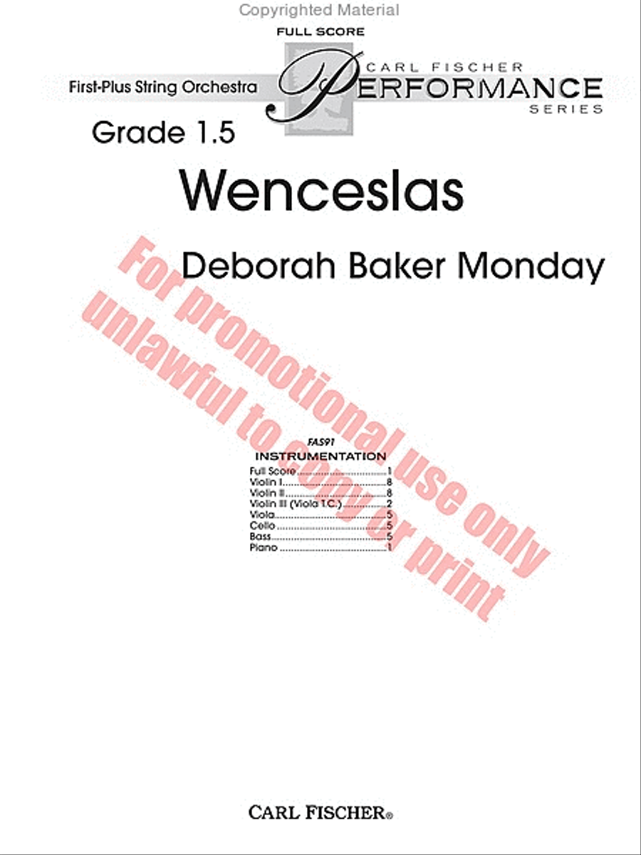 Wenceslas Wenceslas String Orchestra scores gallery preview page 2