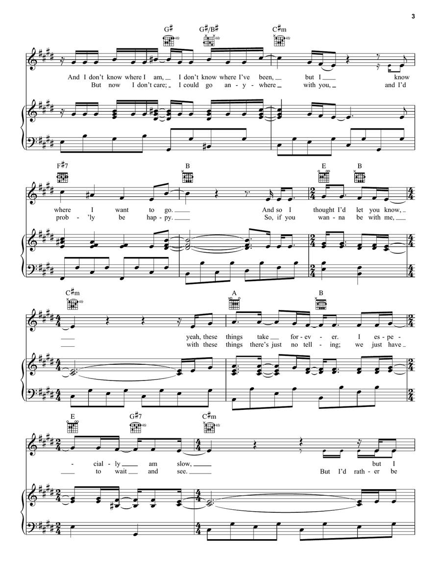 First Day Of My Life First Day Of My Life Piano, Vocal, Guitar scores gallery preview page 3