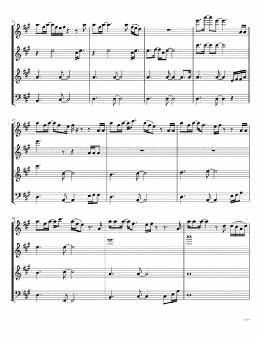 North Dakota Woodwind Quartet scores gallery preview page 4