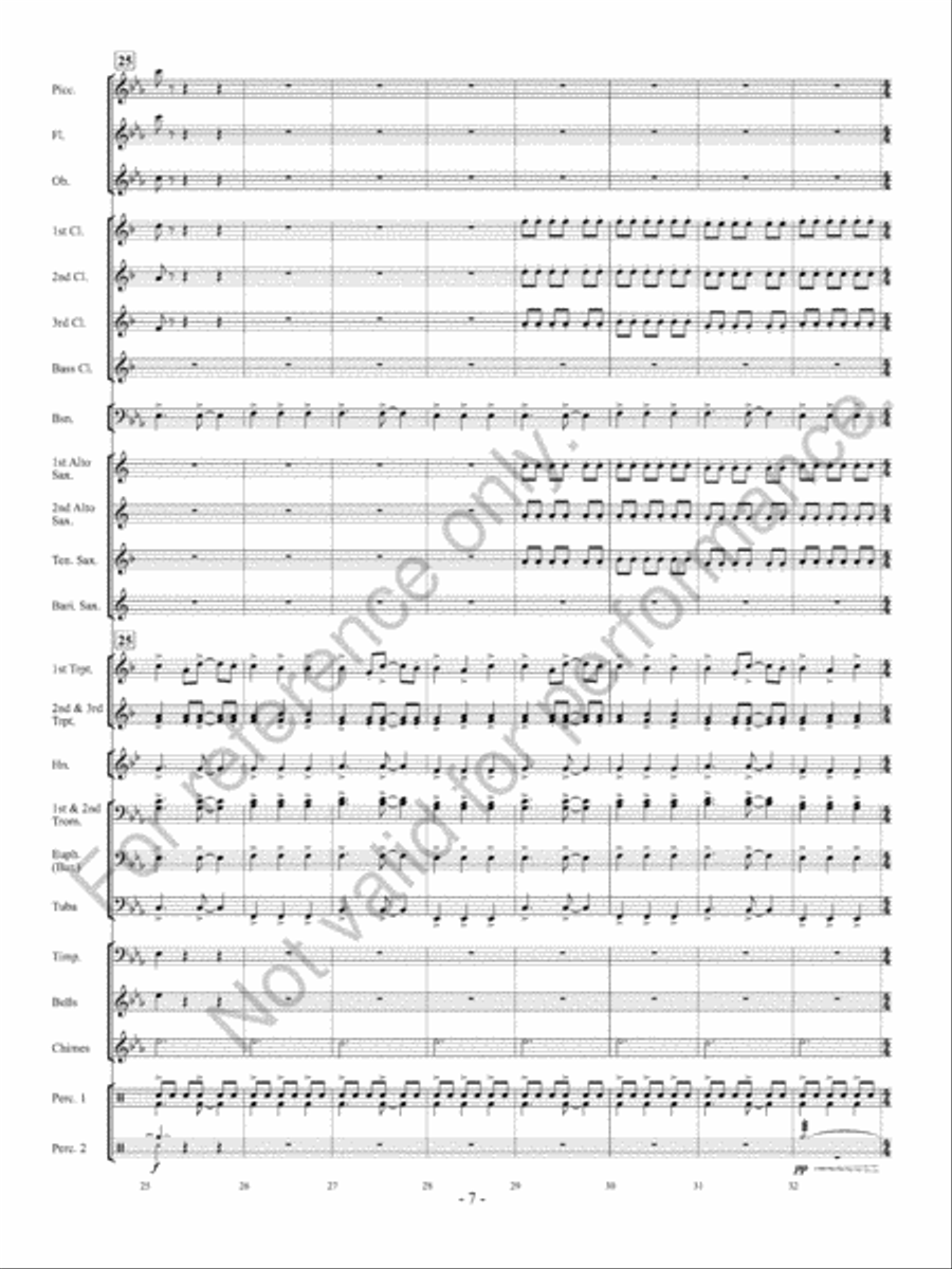 Sparkling Lights Concert Band scores gallery preview page 8
