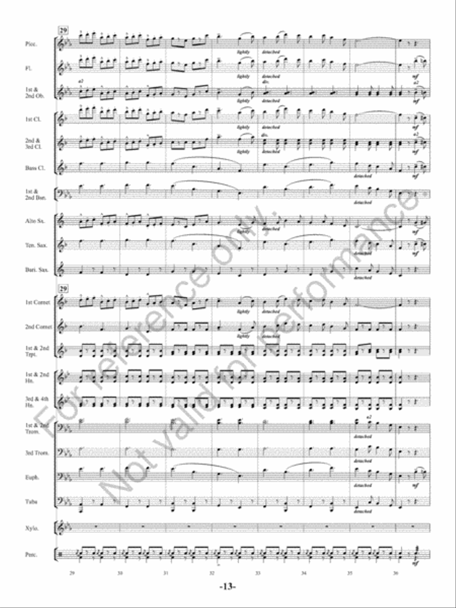 The Charlatan The Charlatan Concert Band scores gallery preview page 14
