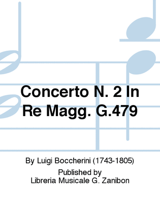 Book cover for Concerto N. 2 In Re Magg. G.479