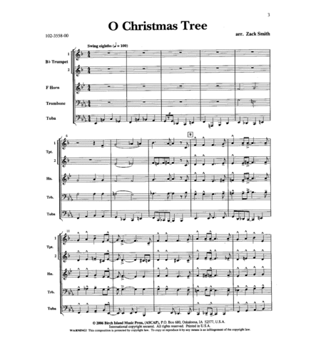 Ten Holiday Favorites for Brass Quintet image number null