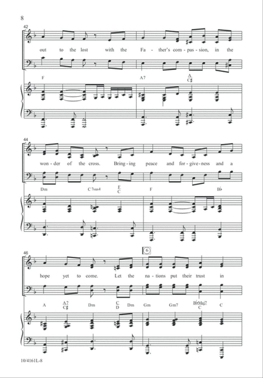 Hear the Call of the Kingdom 4-Part scores gallery preview page 9