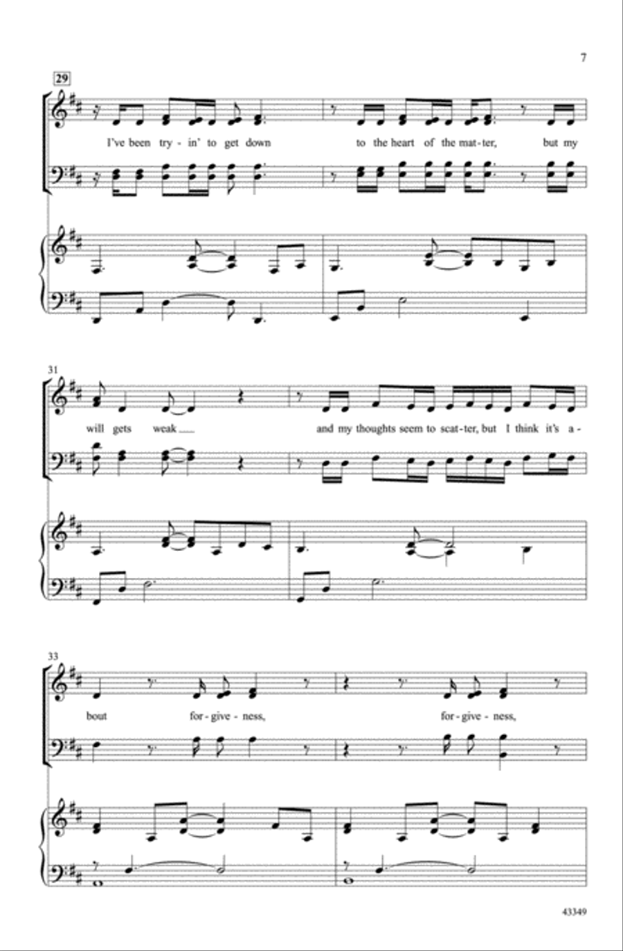 The Heart of the Matter Choir scores gallery preview page 5