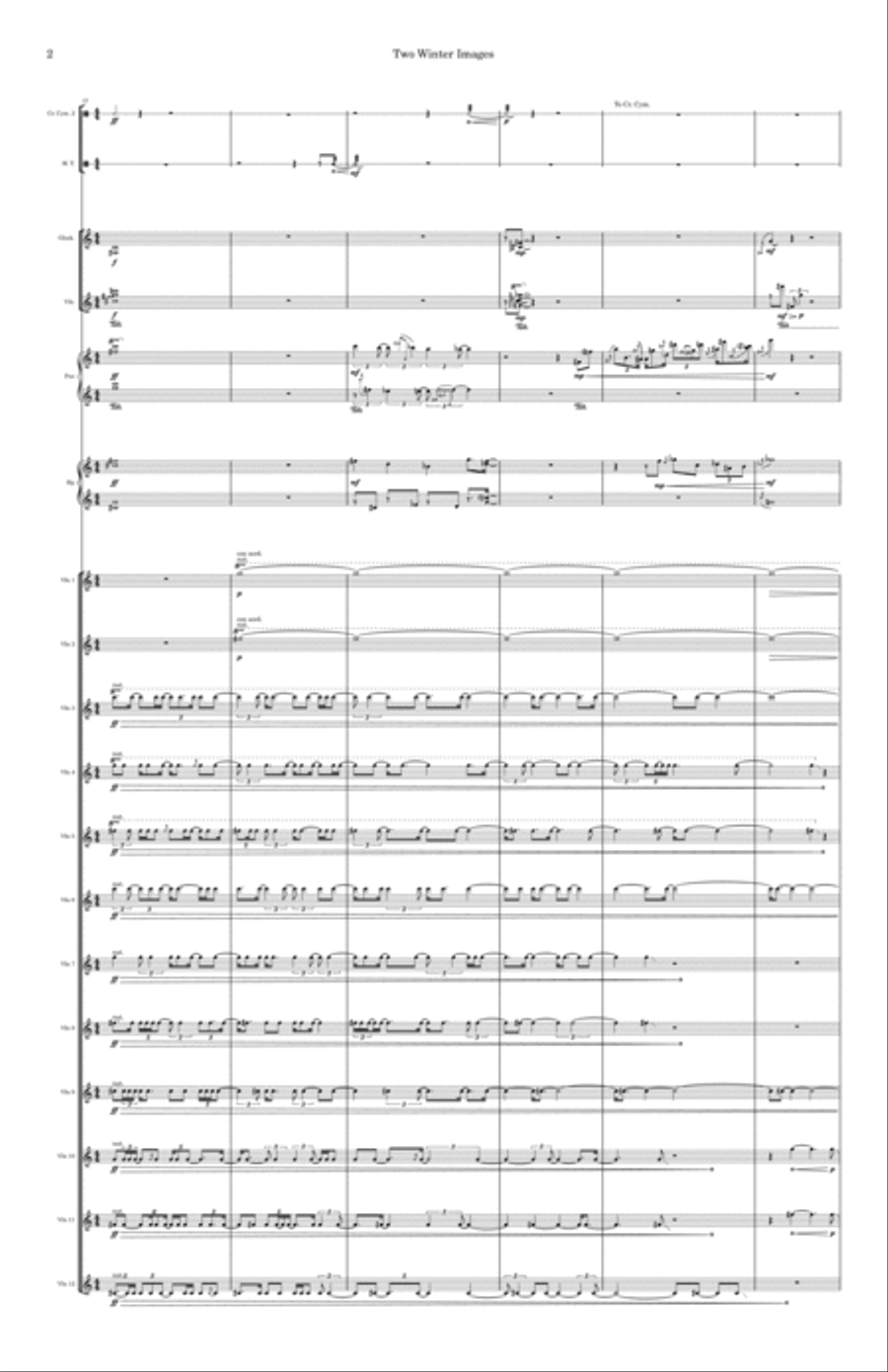 Two Winter Images String Orchestra scores gallery preview page 5