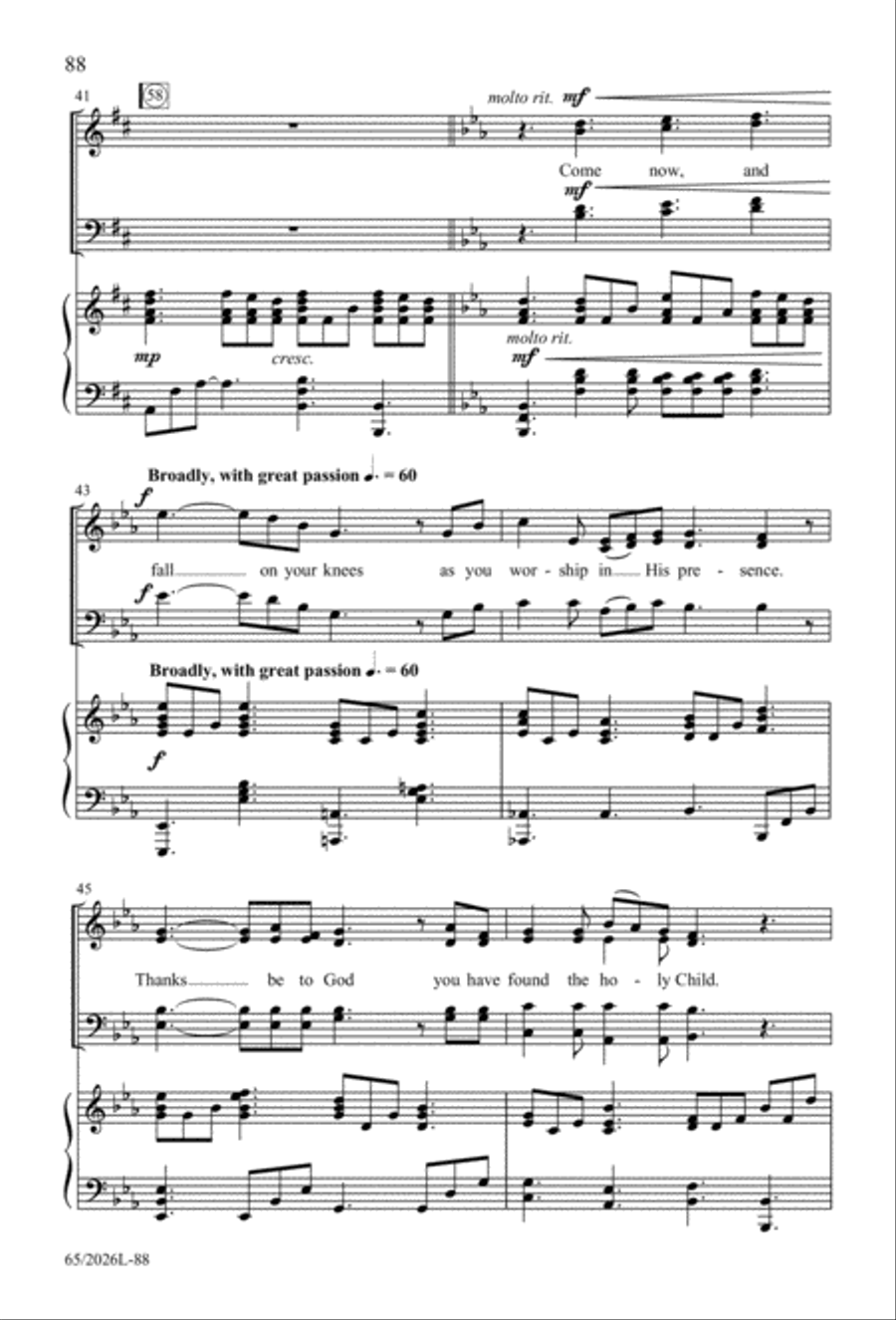 Night of the Father's Love 4-Part scores gallery preview page 89