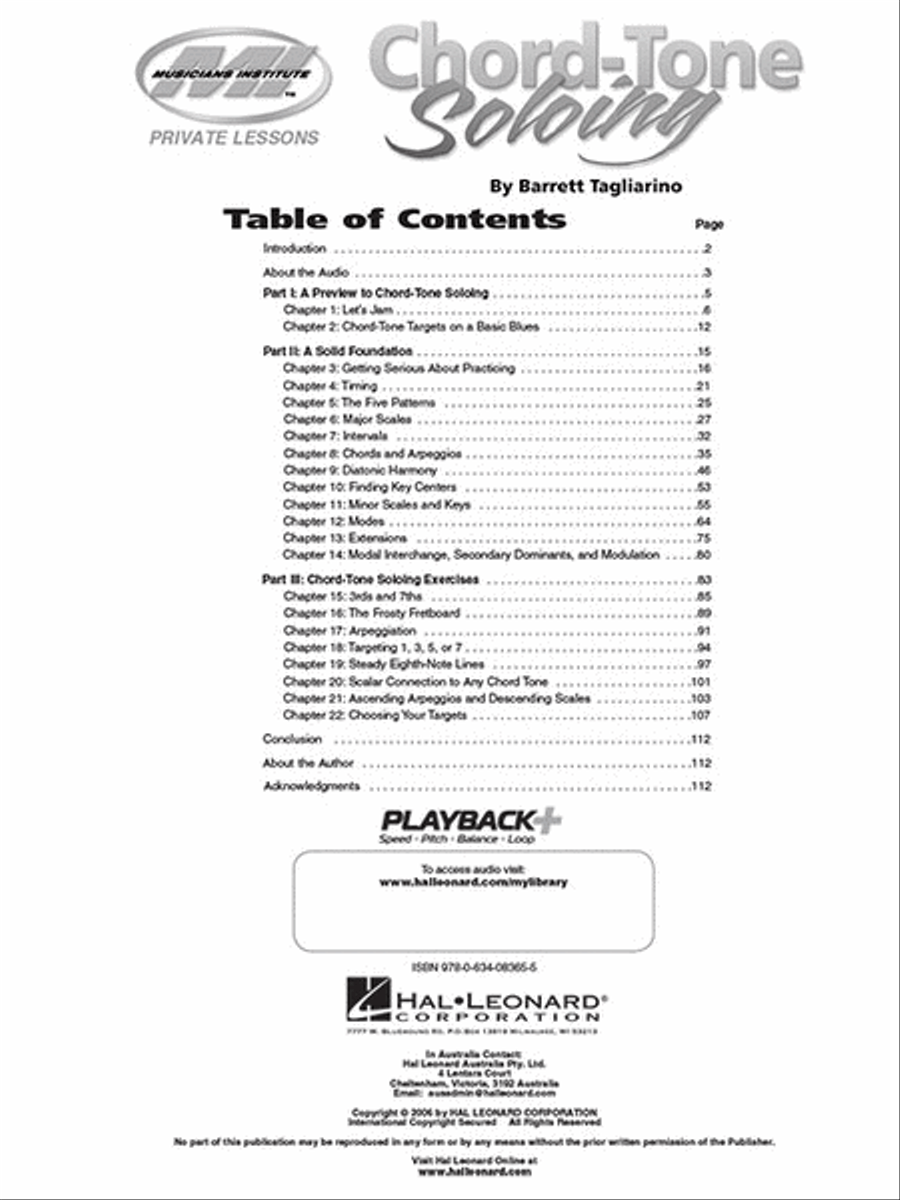 Chord Tone Soloing Private Lessons Series Guitar scores gallery preview page 2
