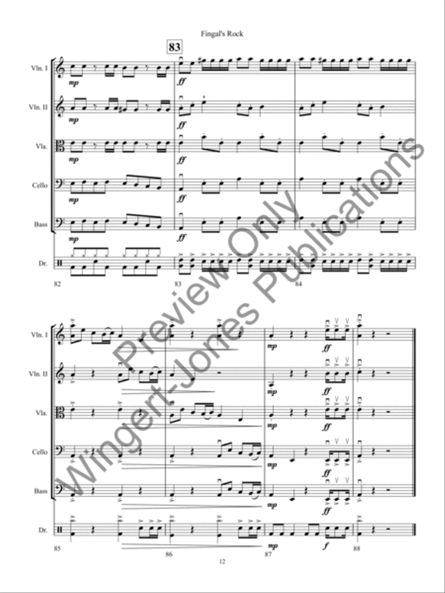 Fingal's Rock String Orchestra scores gallery preview page 15