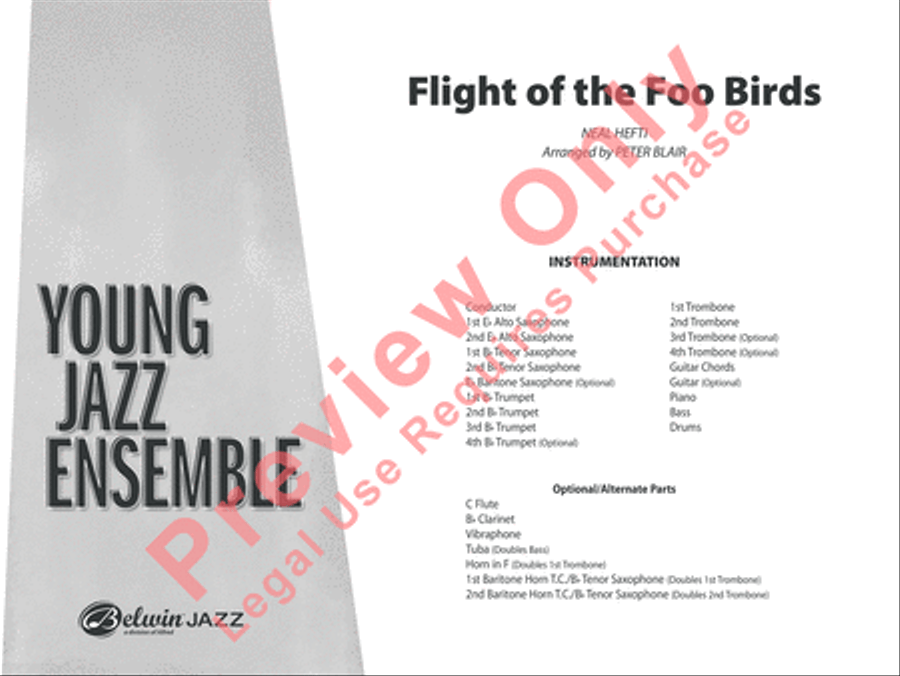Flight of the Foo Birds Jazz Ensemble scores gallery preview page 2