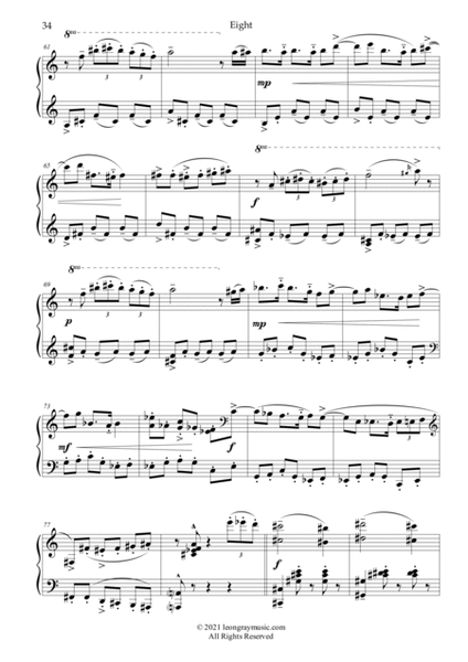 Traveller's Joy, On Russet Floors (No. 8), Leon Gray Piano Solo - Digital Sheet Music
