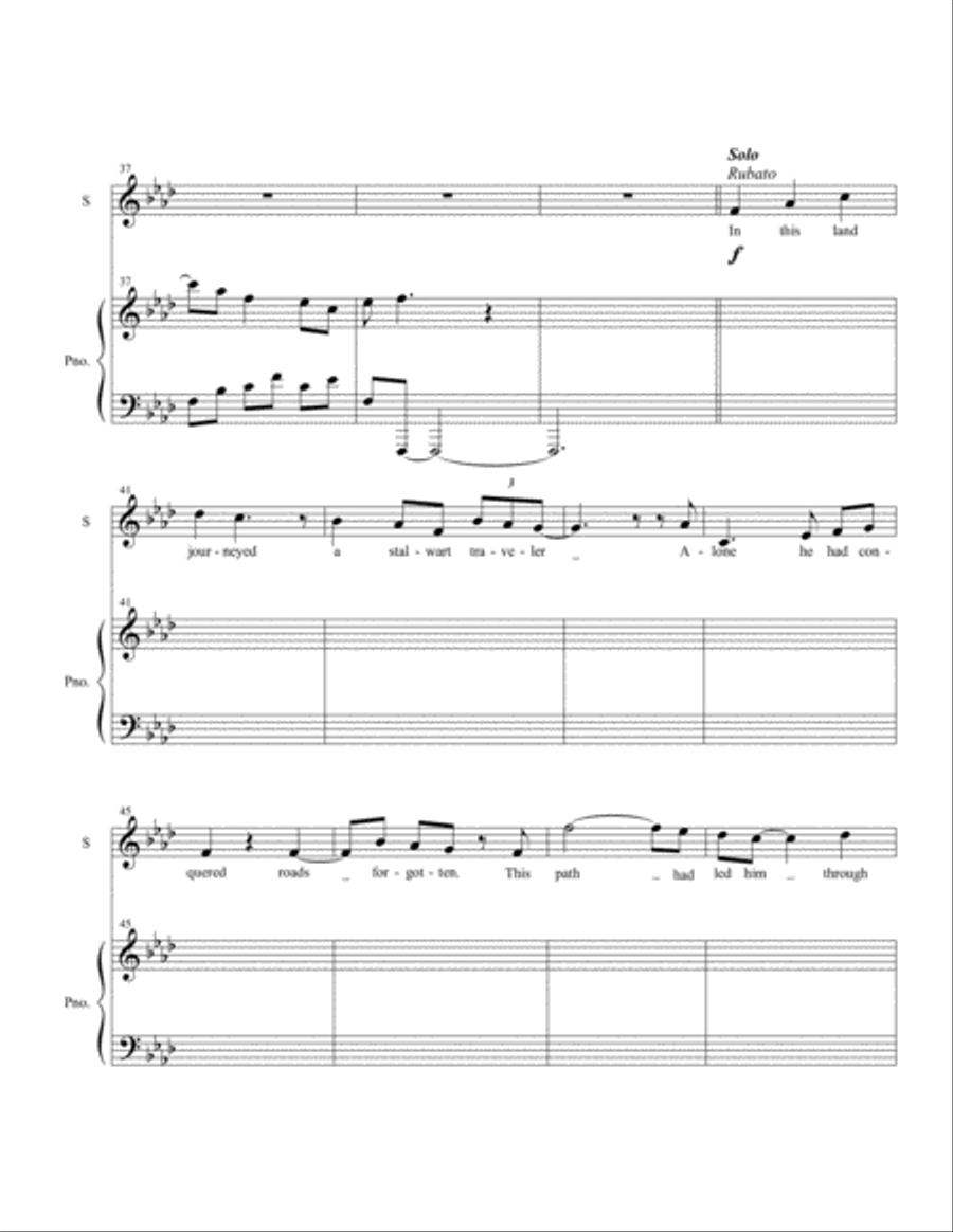 Song of the Forgotten Rose for Soprano and Piano Soprano Voice scores gallery preview page 5