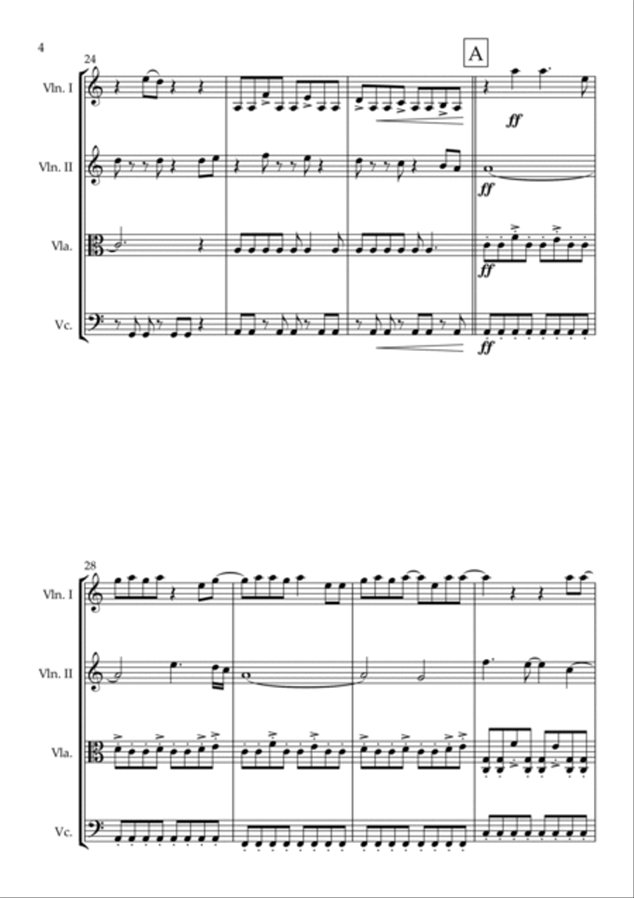 Physical String Quartet scores gallery preview page 4