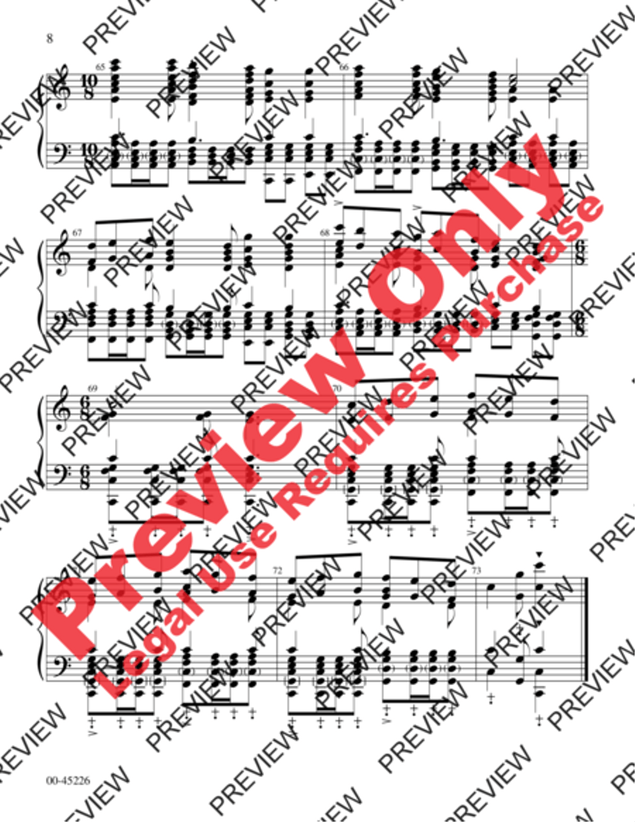 Canticle of Praise Handbell Choir scores gallery preview page 8