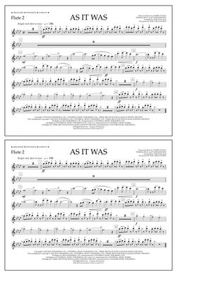 As It Was (arr. Tom Wallace) - Flute 2