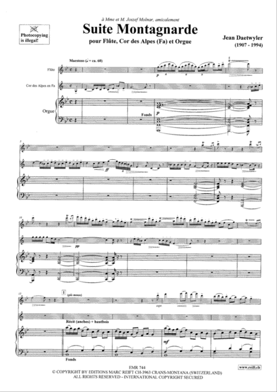 Suite Montagnarde Flute scores gallery preview page 3