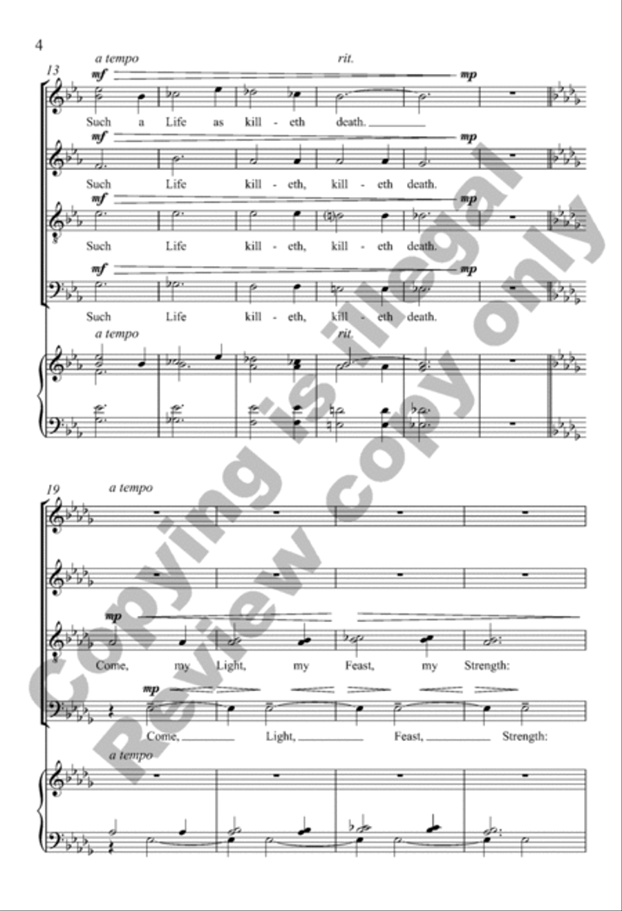 Come, My Way, My Truth, My Life Divisi scores gallery preview page 4