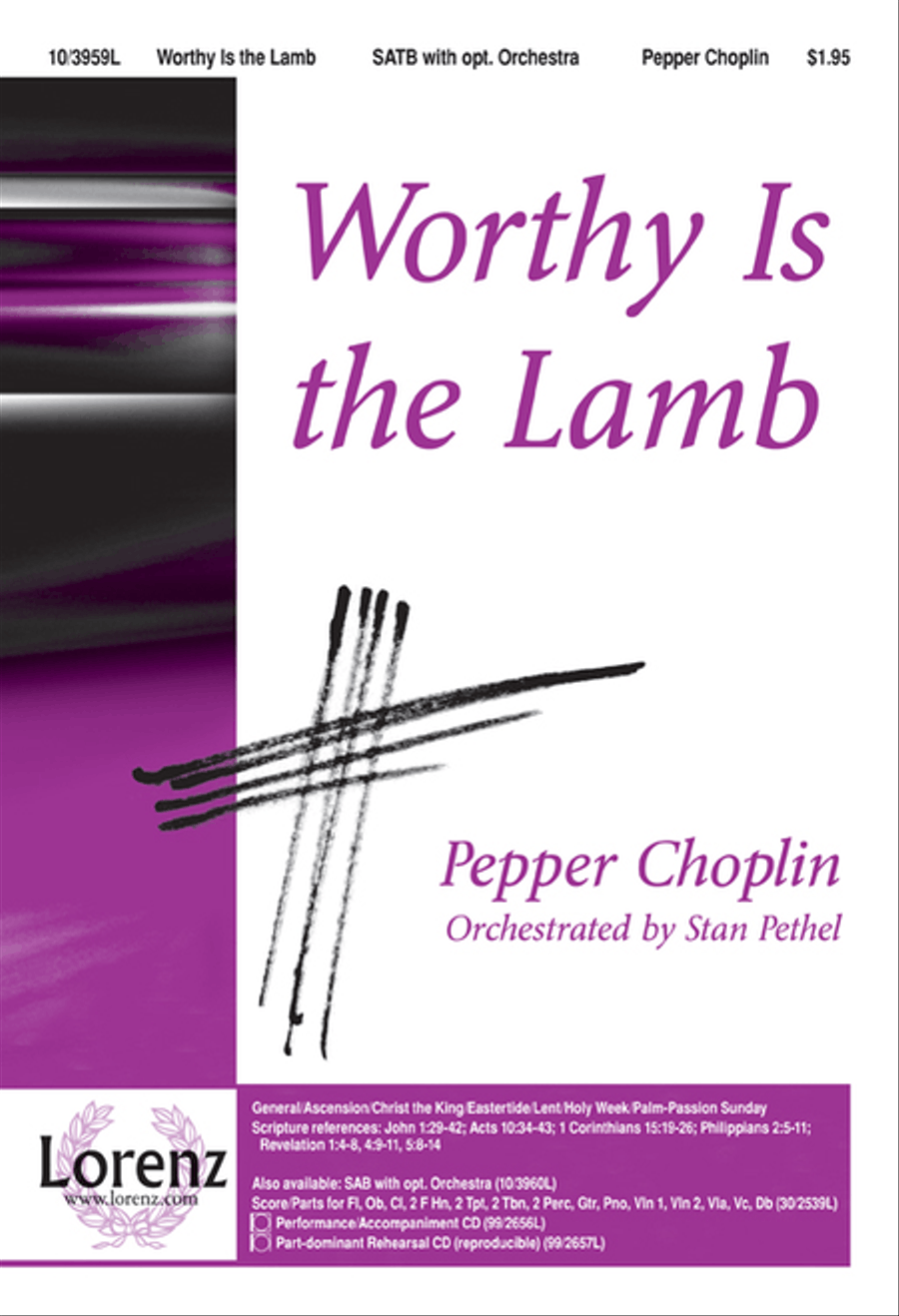 Worthy Is the Lamb 4-Part scores gallery preview page 1