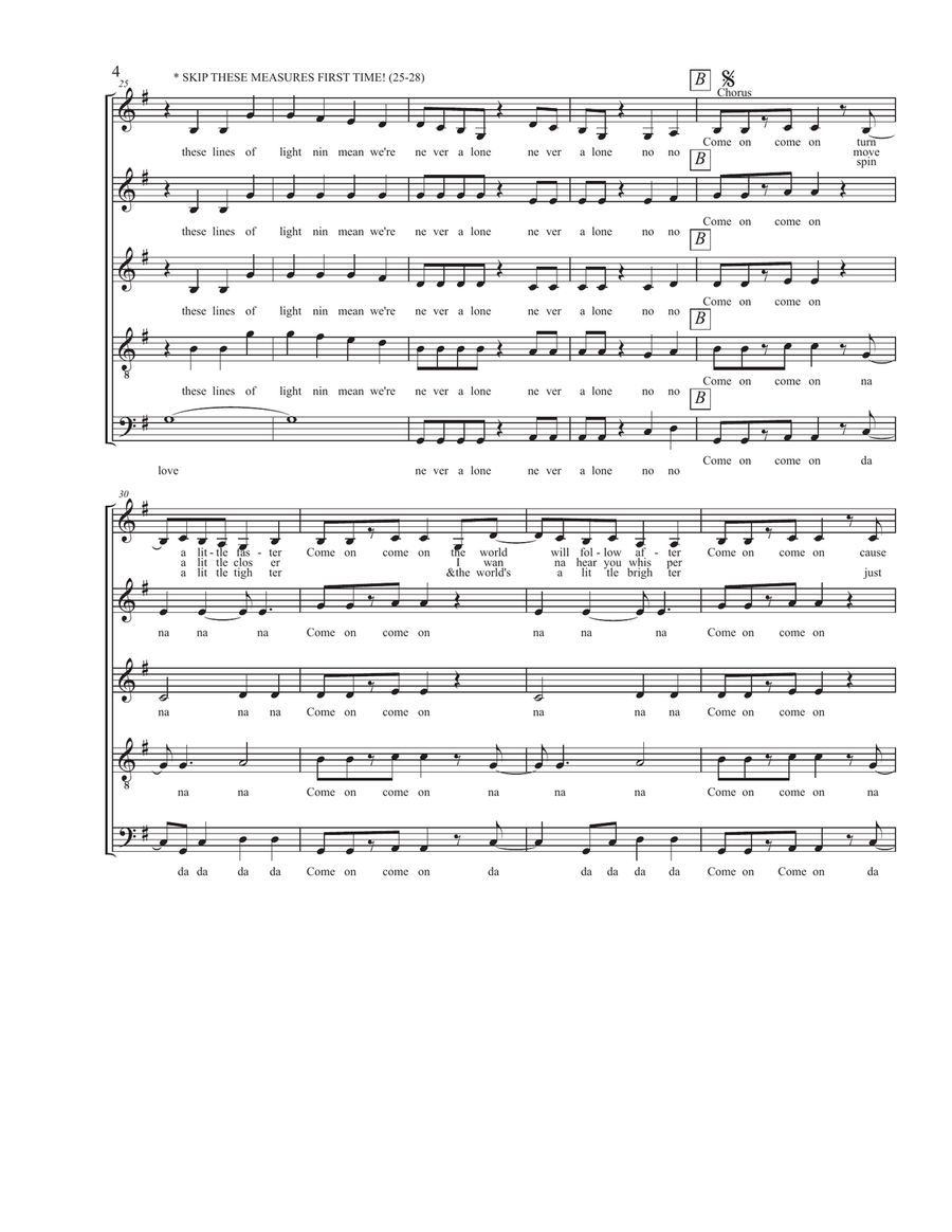 Accidentally In Love Accidentally In Love 4-Part scores gallery preview page 4