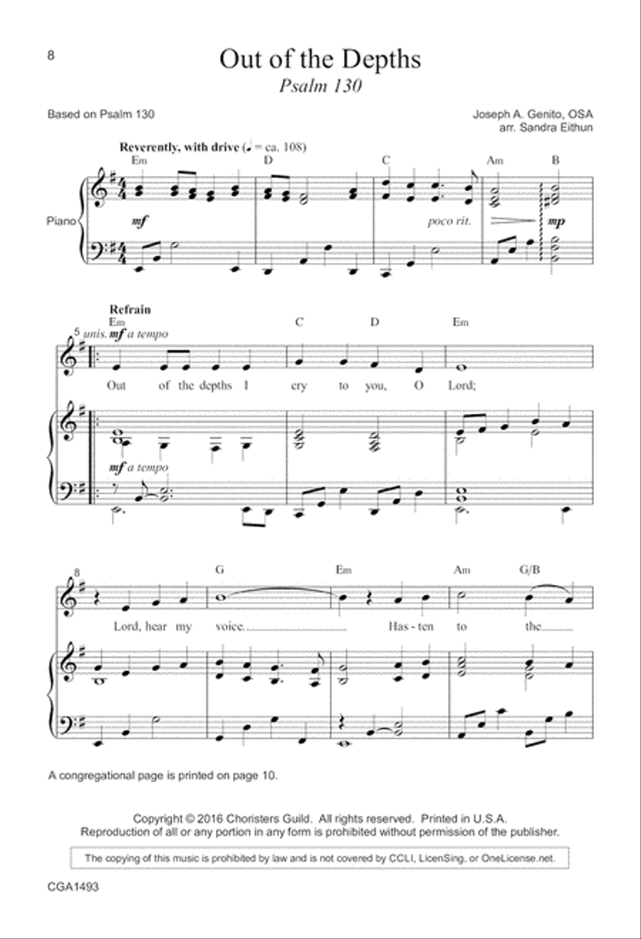 Two Psalm Settings Two Psalm Settings Unison Choir scores gallery preview page 4