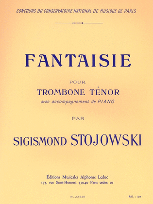 Book cover for Fantasy, Op. 38 (bass Trombone And Piano)