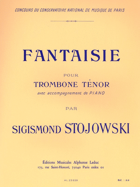 Fantasy, Op. 38 (bass Trombone And Piano)
