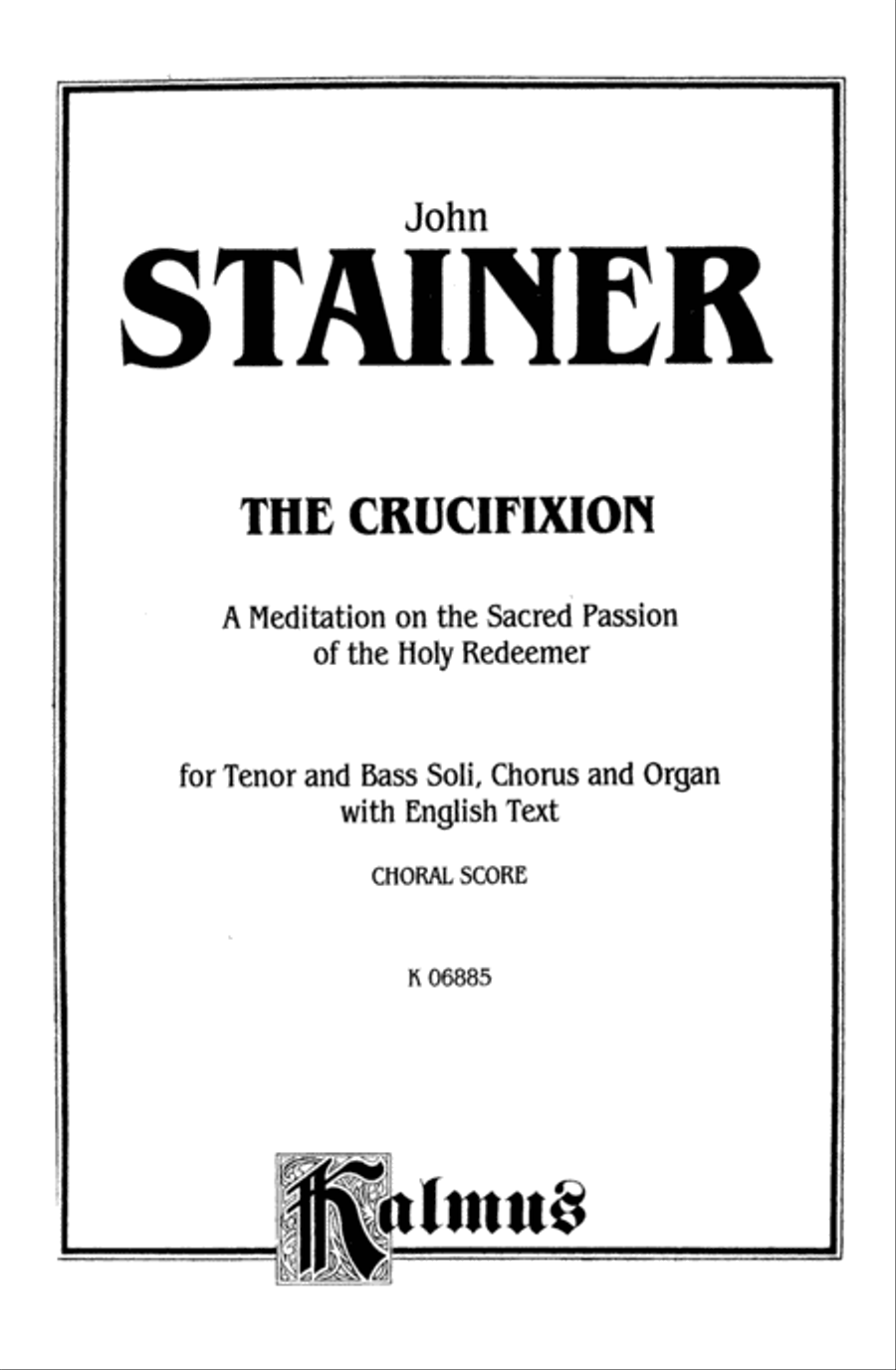 The Crucifixion 4-Part scores gallery preview page 2