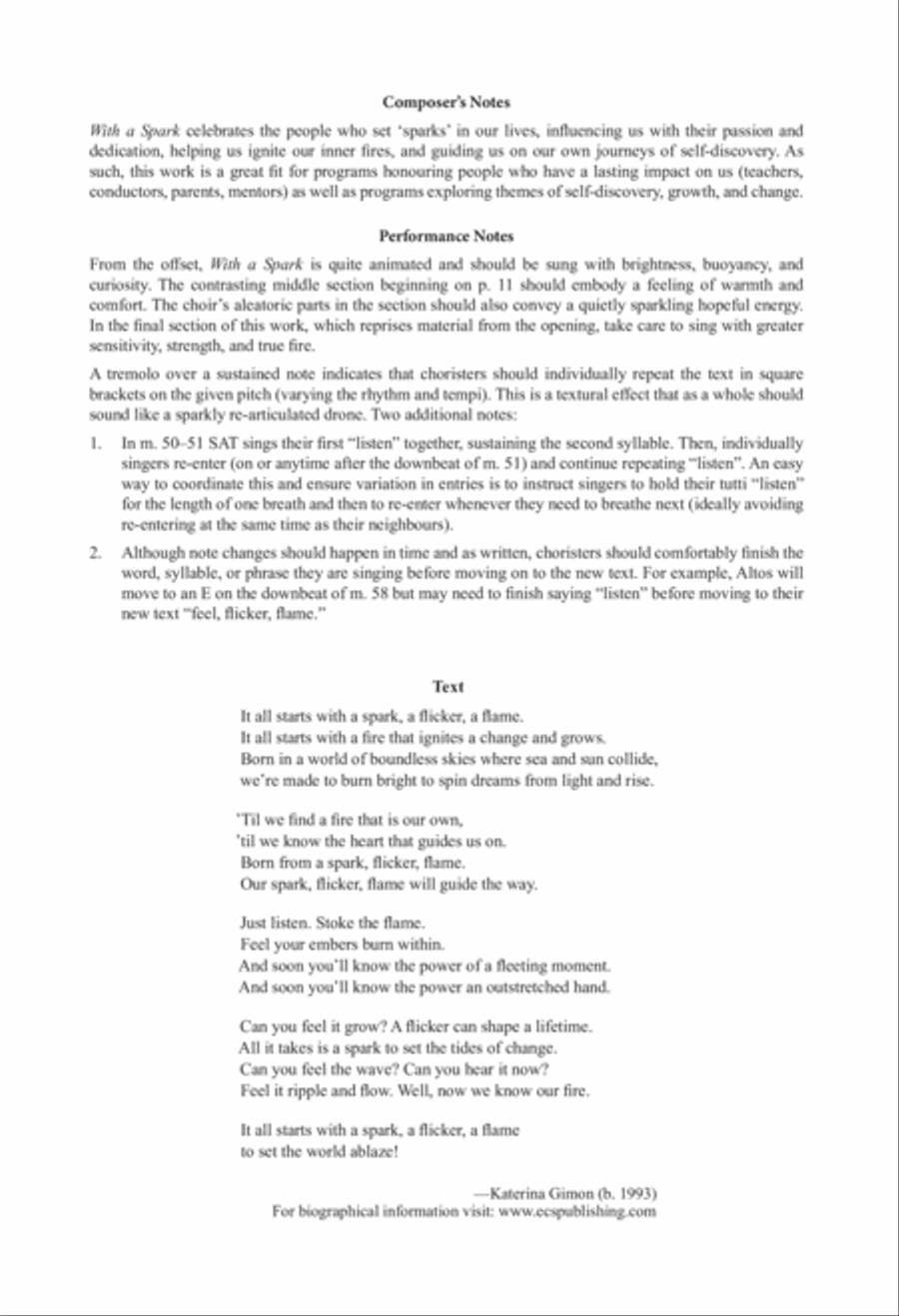 With a Spark 4-Part scores gallery preview page 2