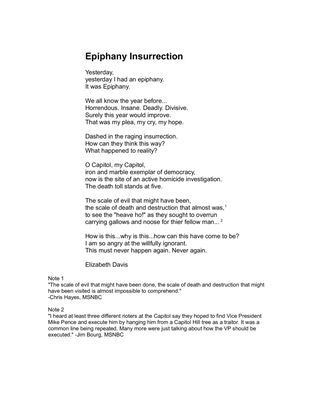 Epiphany Insurrection