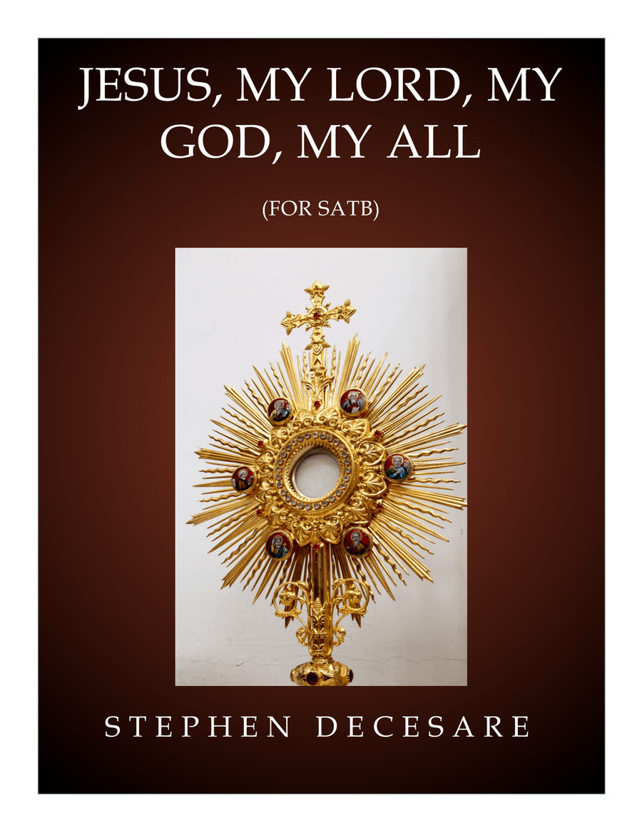 Jesus, My Lord, My God, My All (SATB) 4-Part scores gallery preview page 1