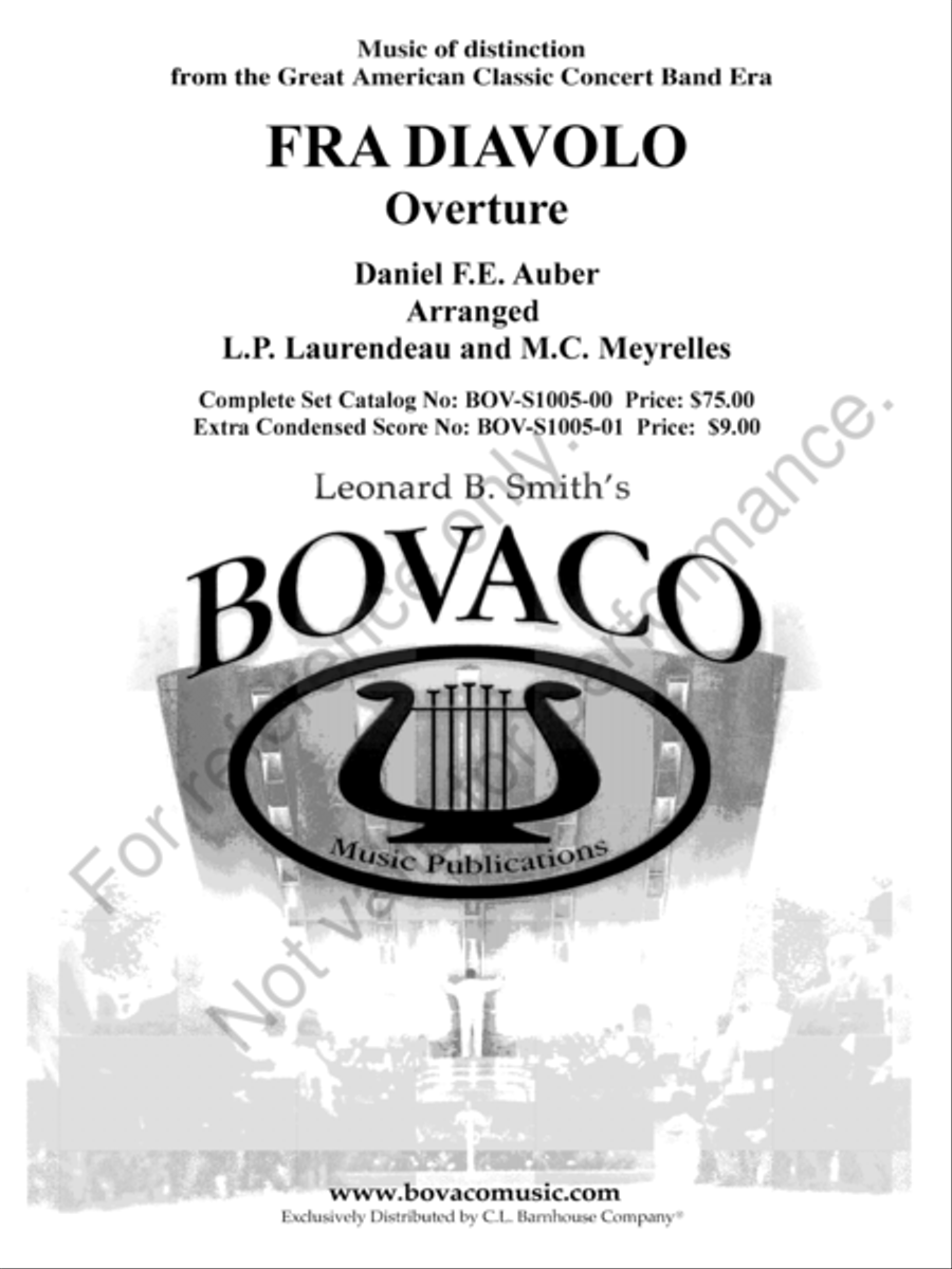 Fra Diavolo Overture Concert Band scores gallery preview page 2