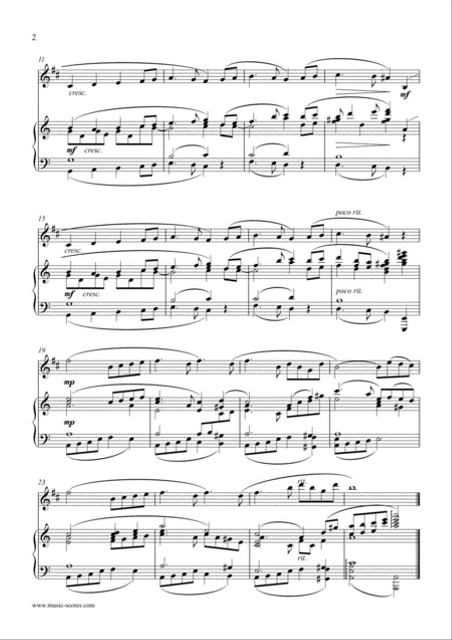 Swan Lake - Odette's Theme - Trumpet and Piano Trumpet Solo scores gallery preview page 2