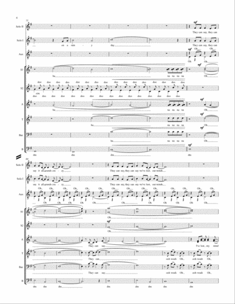 A Million Dreams 4-Part scores gallery preview page 6