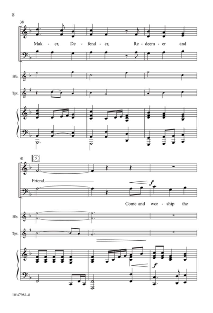 Worship the King of Kings 2-Part scores gallery preview page 8