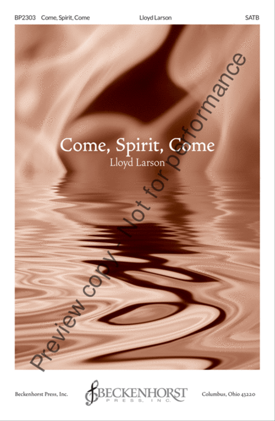 Come, Spirit, Come Come, Spirit, Come 4-Part scores gallery preview page 2