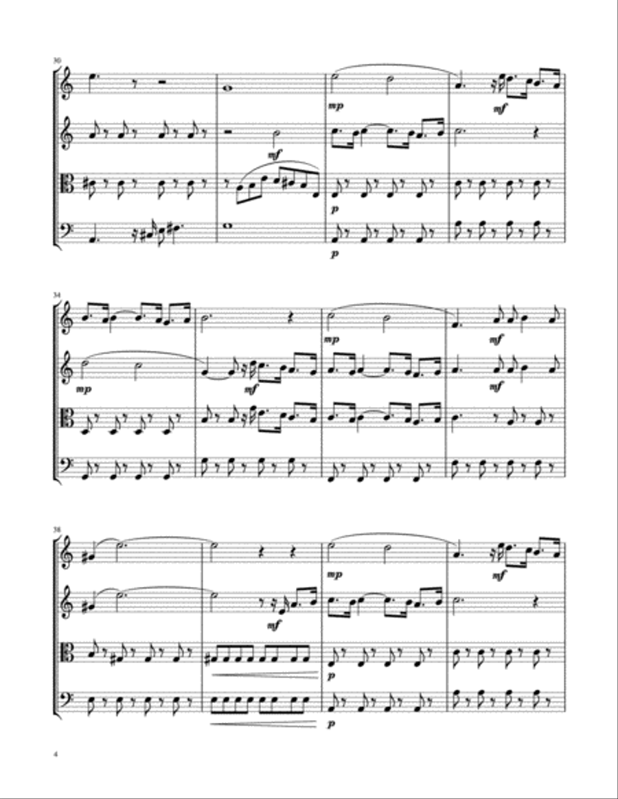 Happy Together String Quartet scores gallery preview page 4