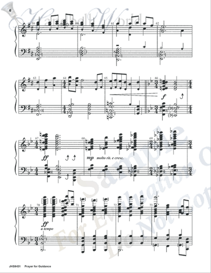 Prayer for Guidance Prayer for Guidance 5-Octaves scores gallery preview page 5