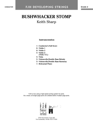 Book cover for Bushwhacker Stomp: Score