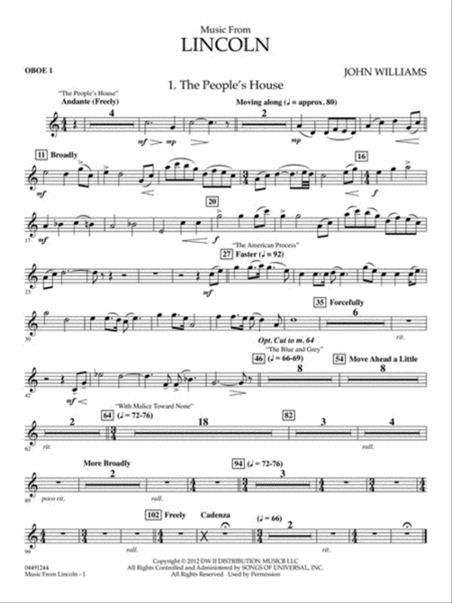 Music from Lincoln Full Orchestra scores gallery preview page 5