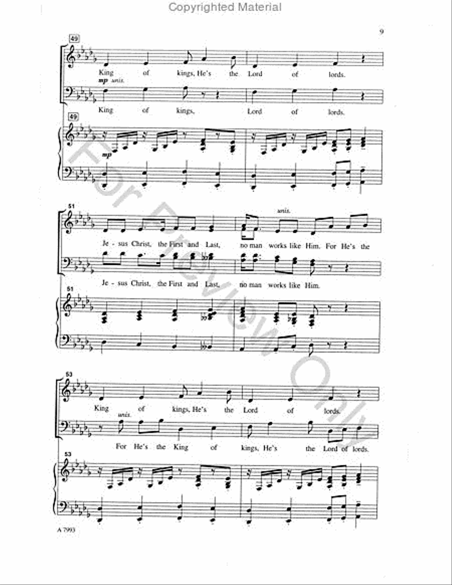 Ride On, King Jesus Ride On, King Jesus 4-Part scores gallery preview page 8