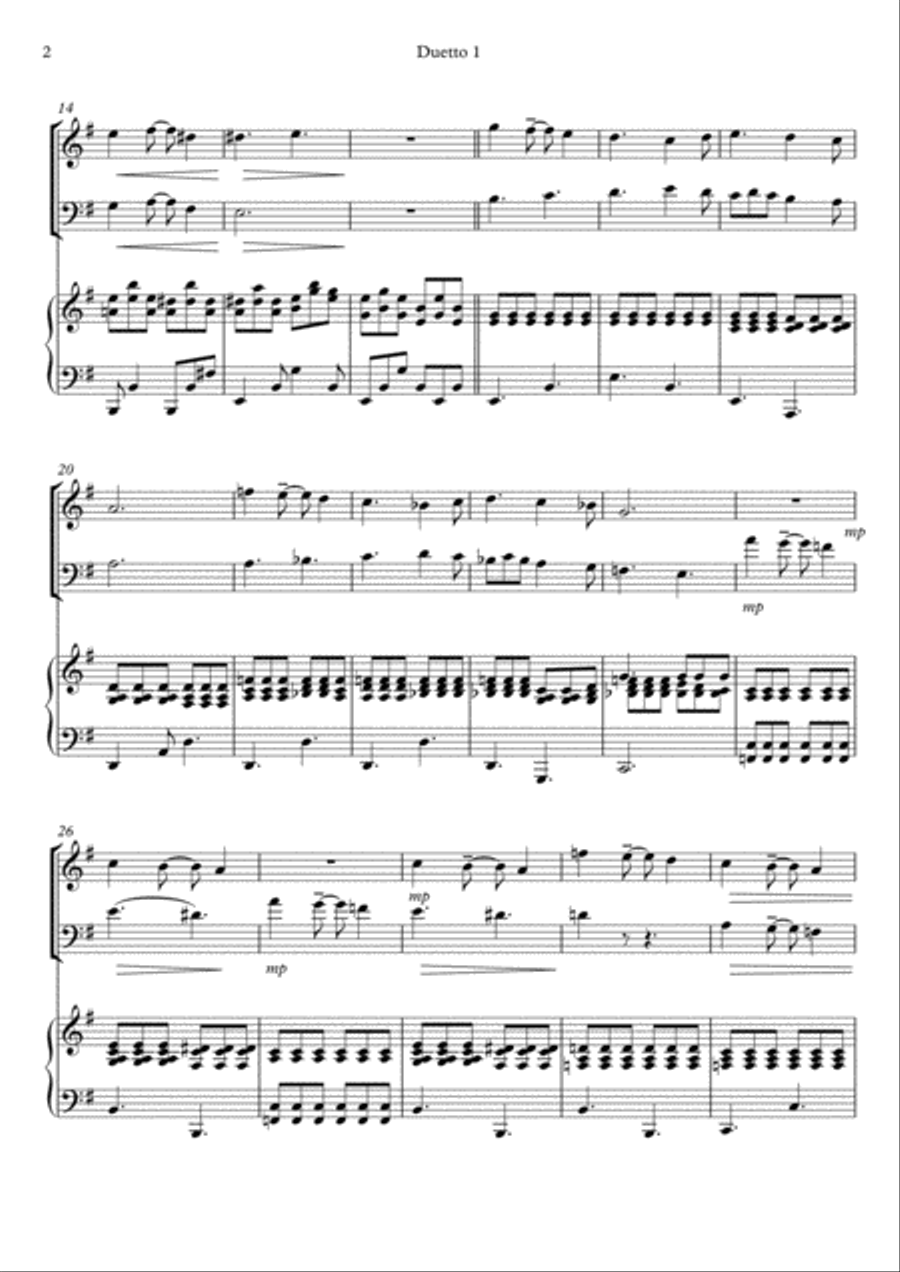 Duetto for Violin and Cello - Scriabin/Hankinson Piano Trio scores gallery preview page 2