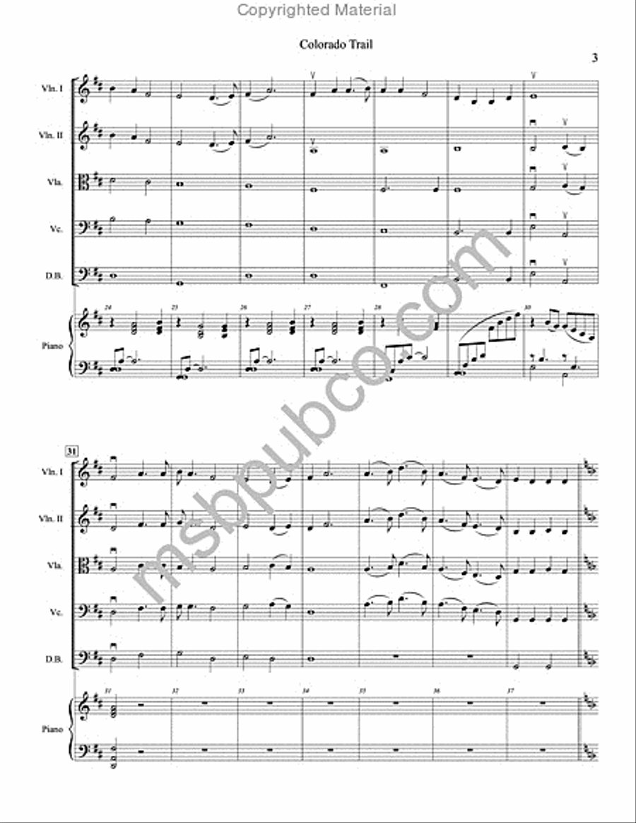 Colorado Trail Colorado Trail String Orchestra scores gallery preview page 4
