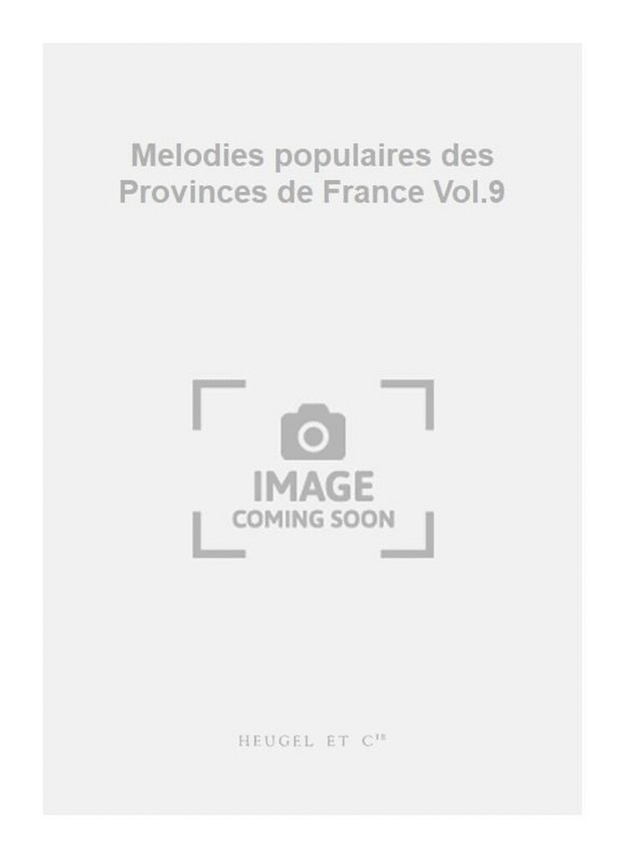 Melodies populaires des Provinces de France Vol.9 Medium Voice scores gallery preview page 1