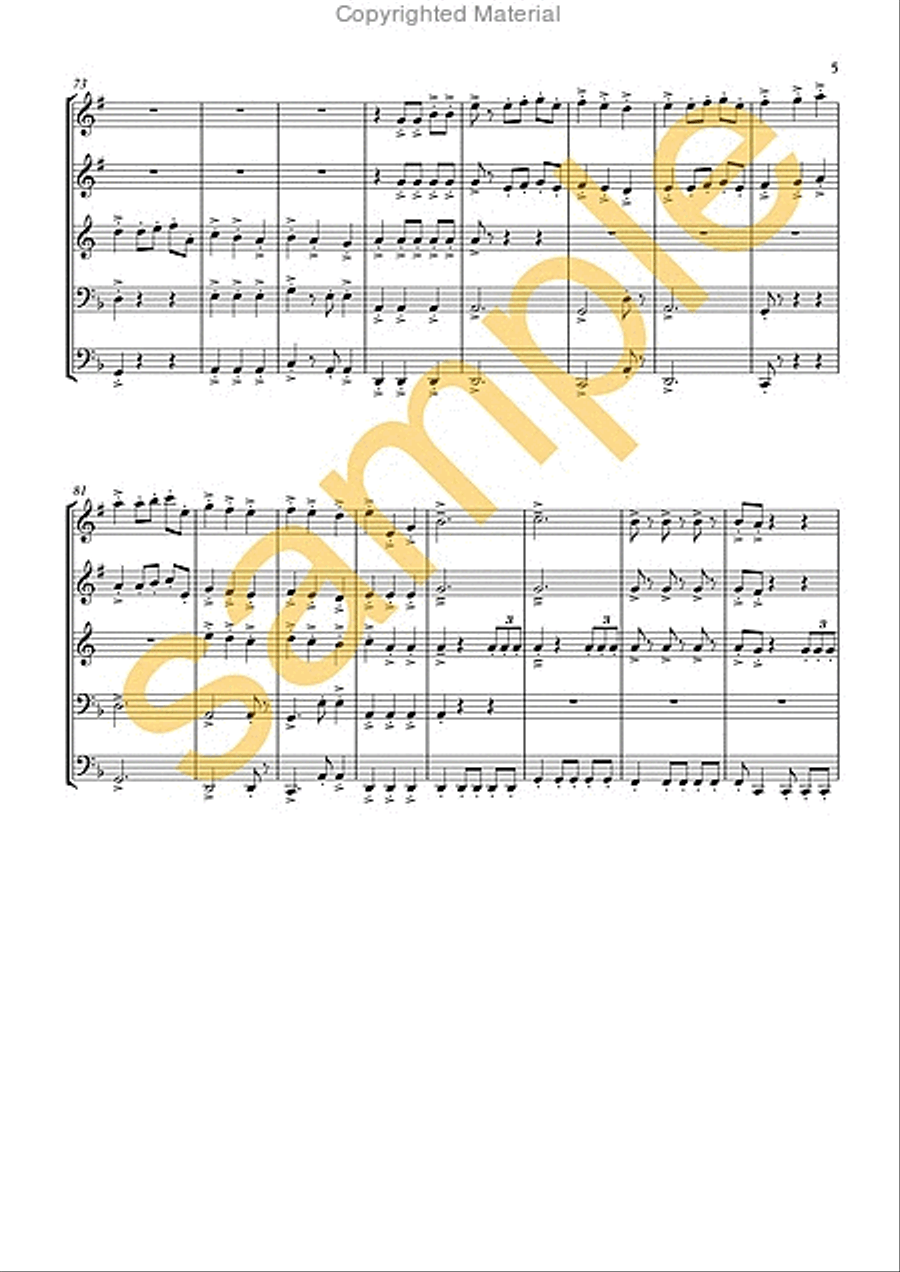 Pirates of the Caribbean Pirates of the Caribbean Brass Quintet scores gallery preview page 4