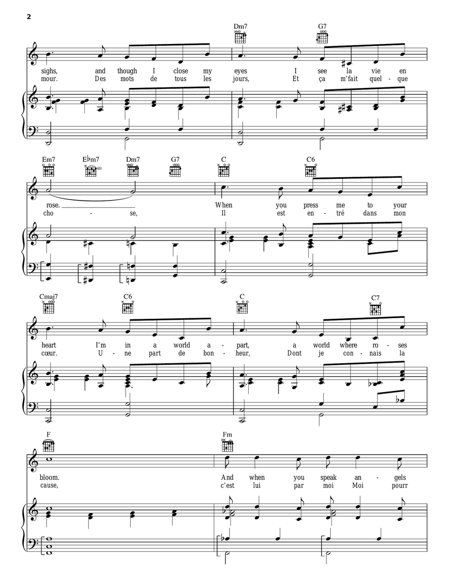 La Vie En Rose (Take Me To Your Heart Again) Guitar scores gallery preview page 2